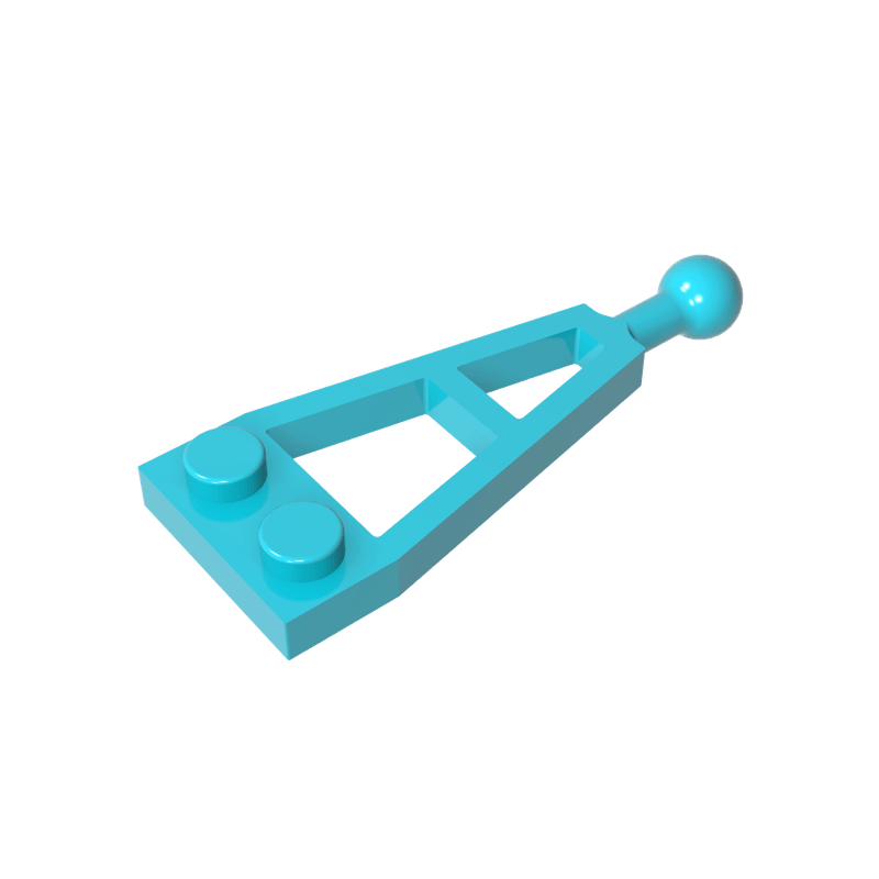 高砖积木零件GDS-1162配件1x2x4单侧支架带球板兼容2508MOC散件