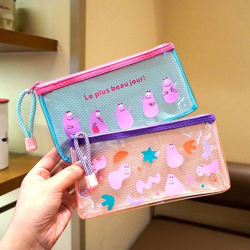日本巴巴爸爸卡通可爱透明防水pvc收纳零钱包文具笔袋,收纳整理,卡包/证件包,淘宝优惠券,粉丝福利购,淘宝优惠卷
