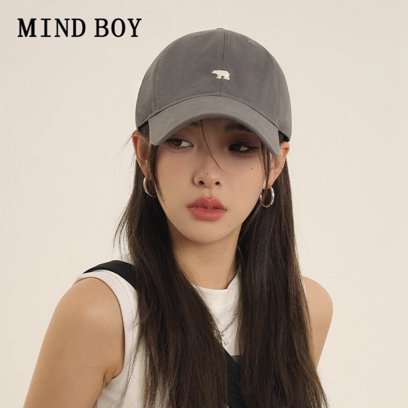 MIND BOY帽子女韩版时尚显脸小棒球帽加大加深百搭宽帽檐鸭舌帽男