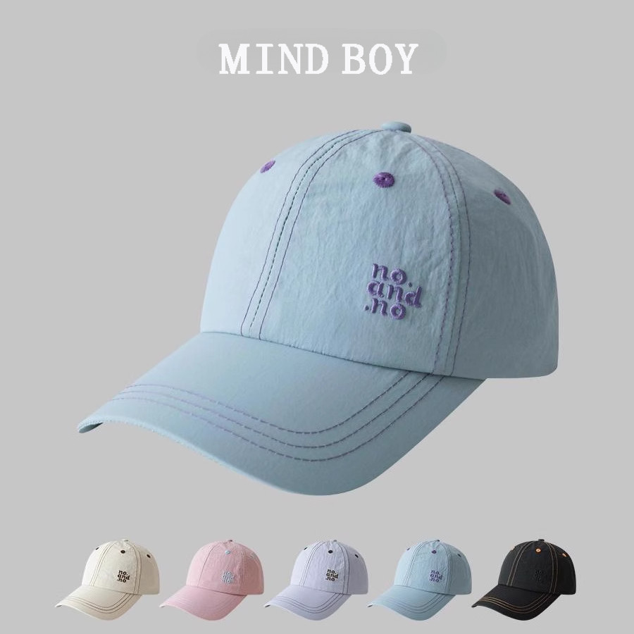 MIND BOY春夏季速干轻薄透气棒球帽男清新蓝色鸭舌帽子户外运动女