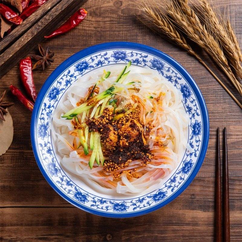 子承王子 陕西宝鸡擀面皮8包包邮香辣劲道美味碳水美味加热速食
