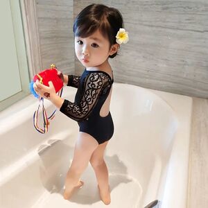 儿童泳衣女童泳衣夏装2023新款女孩游泳衣连体宝宝泳装婴儿比基尼