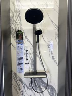 门店款九牧36665新品隐藏式喷枪花洒36666钢琴按键置物无极幻雨