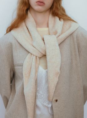 CHUNISLET纯屿 羊毛围巾纯色秋冬舒适柔软百搭高级简约大披肩围脖