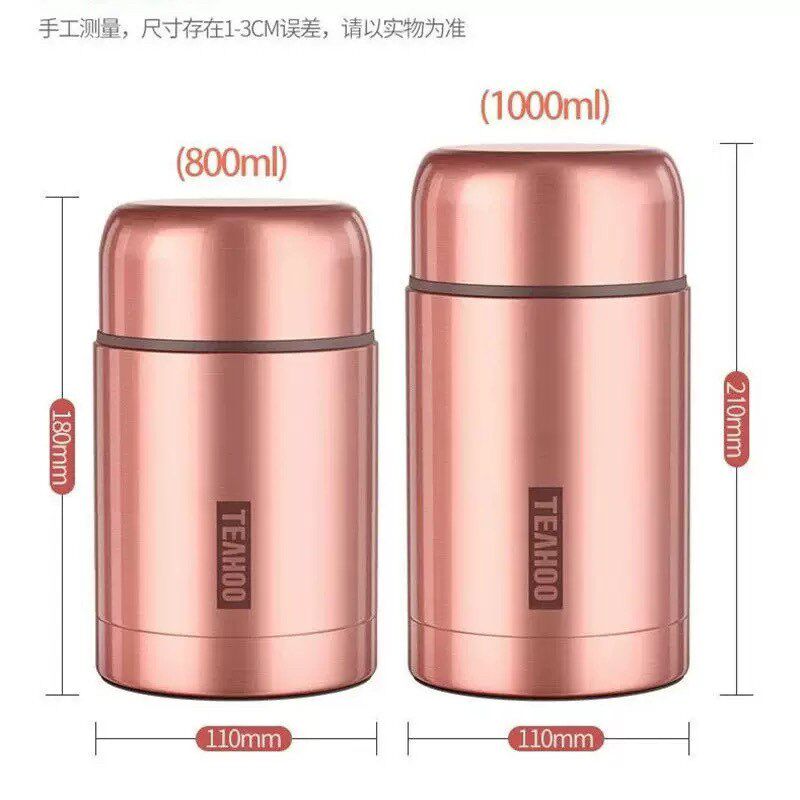 琪虎焖烧杯316不锈钢焖烧壶闷烧杯大容量上班族学生保温饭盒桶