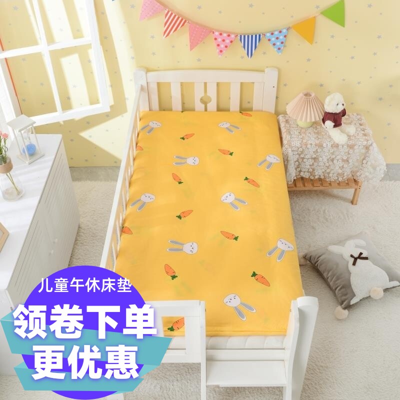 全棉幼儿园午睡床垫婴儿车卡通褥子儿童尿垫榻榻米床褥定做可拆洗