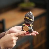 聚順緣精品紫砂茶寵可養(yǎng)招財擺件創(chuàng)意孫悟空齊天大圣茶桌茶道配件