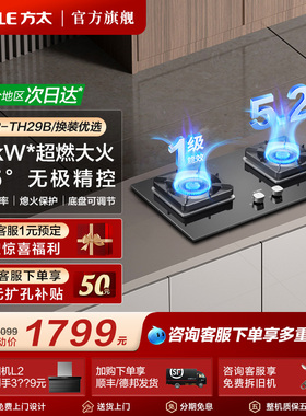 方太02-TH29B燃气灶煤气灶家用天然气炉灶台式燃气灶官方旗舰店