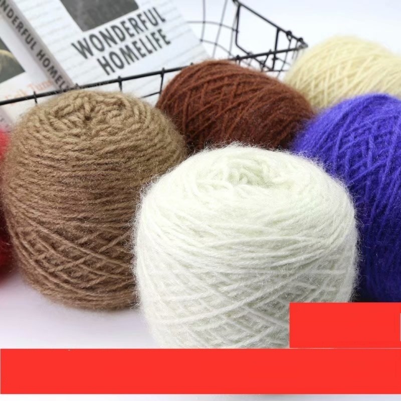 段染中粗松鼠绒毛线团柔软手工编织帽子围巾毛衣马甲钩棒针手套鞋