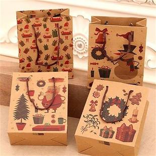 Santa Christmas Snowman Paper Bag Cute Decoration Gift