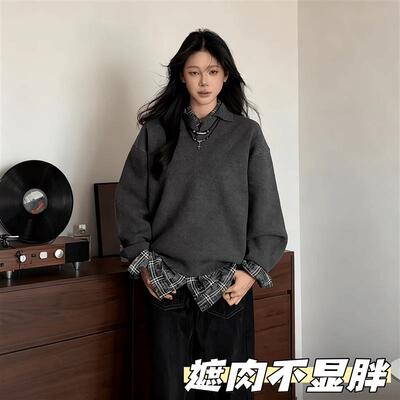 毛衣内搭可外穿冬季宽松配裙子配大衣慵懒老钱风韩系设计感小众款