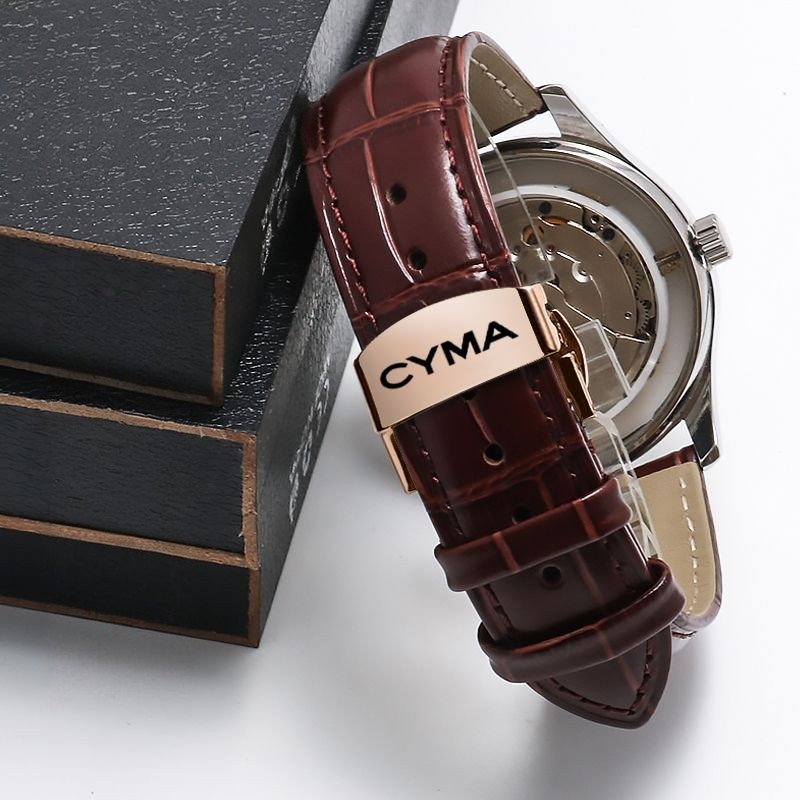 西马手表带男女士防水真皮