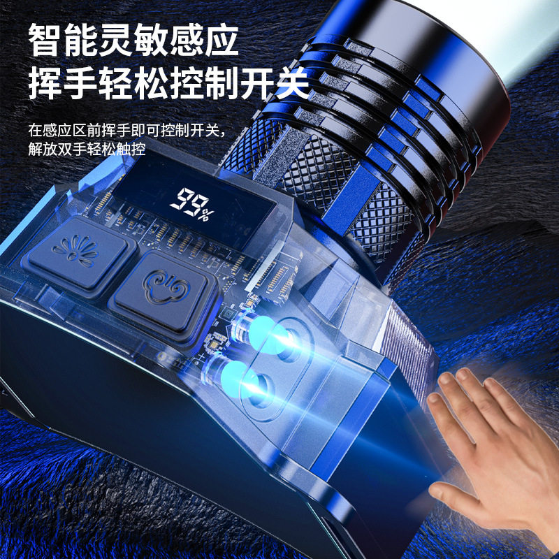 感应头灯野外强光长续航