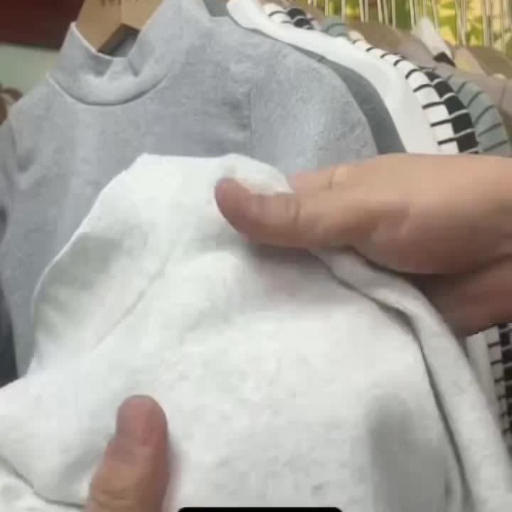 儿童打底衫半高领a类纯棉