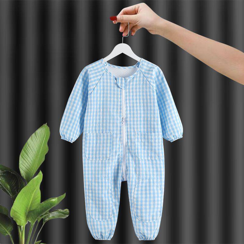 宝宝爬服夏季薄款外穿防