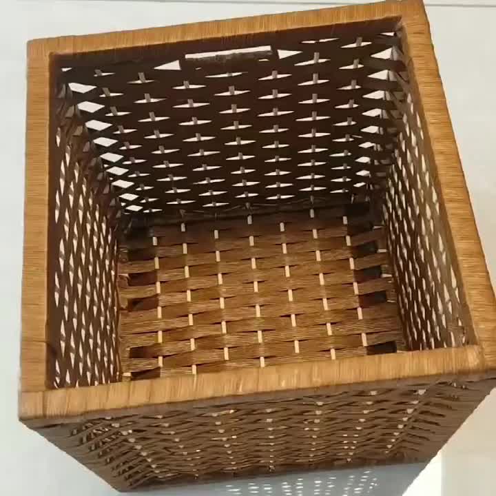 仿藤编织卡莱柜子收纳格