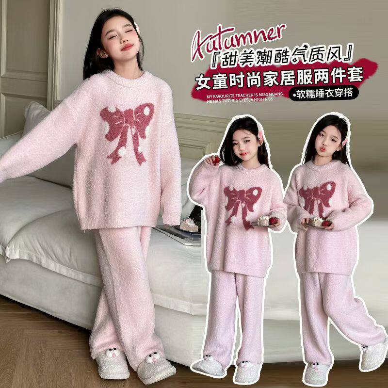 女童居家服套装新款睡衣