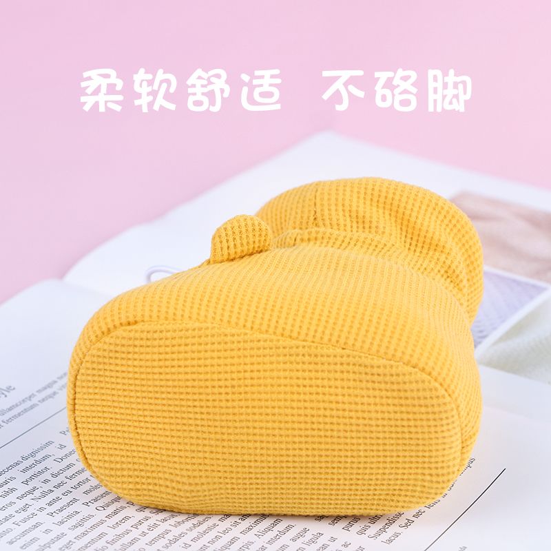 婴儿鞋子秋冬款加绒护脚