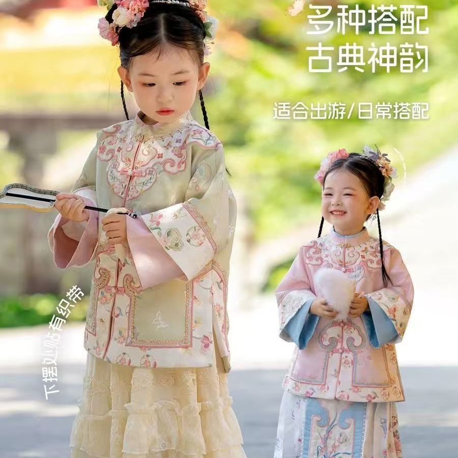女童格格明制汉服古风春