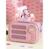 韩国Loopy露比粉色海狸便携迷你手机蓝牙音响创意礼物可爱摆件