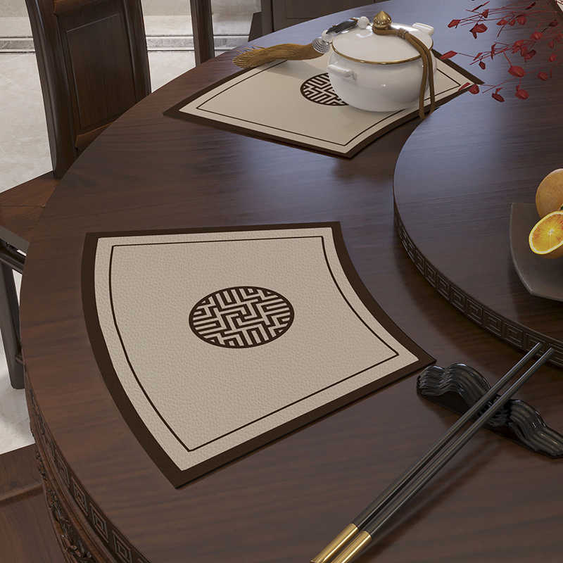 圆桌新中式扇形餐垫西餐垫防烫餐桌垫隔热垫餐布垫碗垫酒店饭桌垫