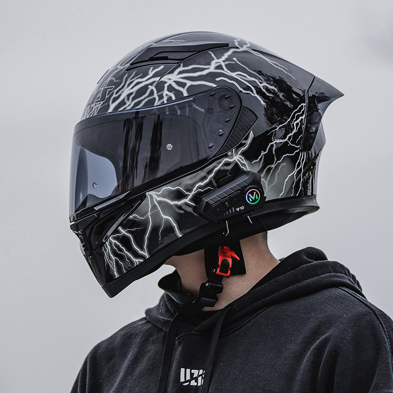 艾狮摩托车头盔男夏季3c认证四季通用带蓝牙耳机透气骑行机车全盔,摩托车/装备/配件,摩托车头盔,淘宝优惠券,粉丝福利购,淘宝优惠卷