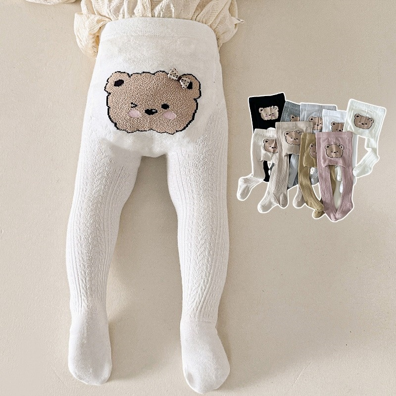婴儿打底裤宝宝大PP纯棉连裤袜春秋季薄款男女童针织幼儿童连体袜