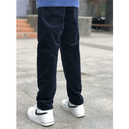 男童灯芯绒裤子洋派加绒2023秋冬款新款韩版加厚中大童宽松休闲裤