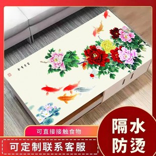 柜垫 3D立体网红桌布防水防油防烫免洗家用长方形餐桌茶几电视柜鞋