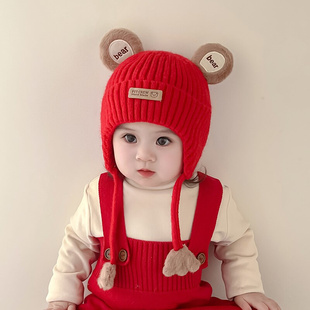 冬季 儿童帽子2023新款 女孩宝宝婴儿秋男童女童可爱超萌男孩保暖冬