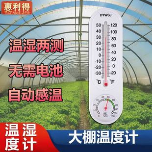 温室大棚内用温 惠利得大棚测量温度计农业用高精度种植养殖壁挂式