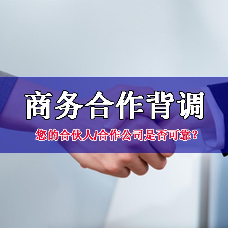 商务合作背调商业入股合伙人招投标关联公司企业股东工商投资查询