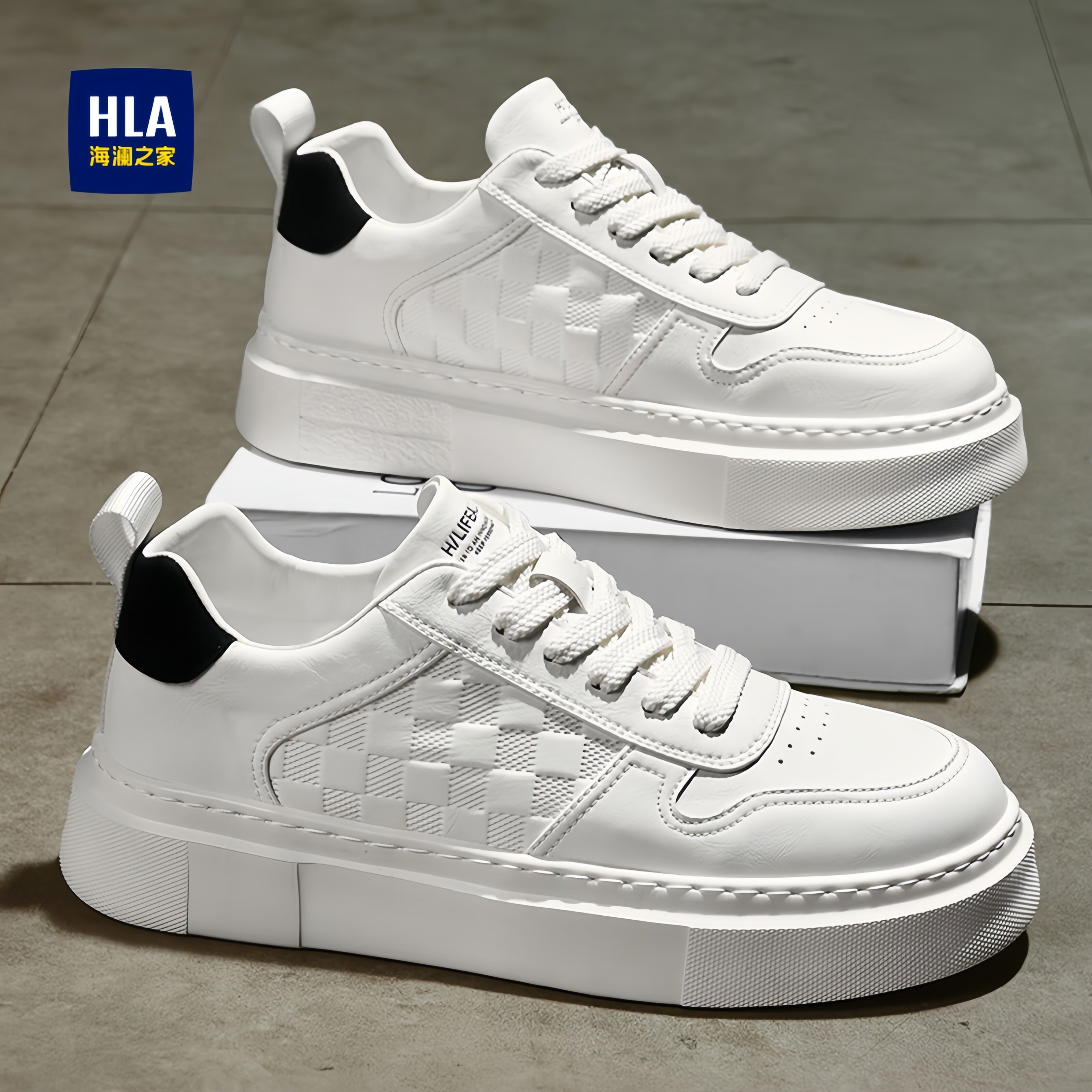 海澜之家男鞋2026新款夏秋冬季透气男士板鞋子厚底增高小白鞋潮鞋