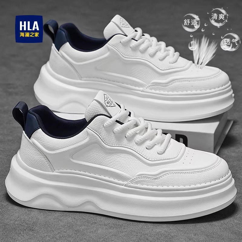 海澜之家男鞋2026新款春夏季增高休闲鞋子西装小白鞋板鞋皮鞋潮鞋
