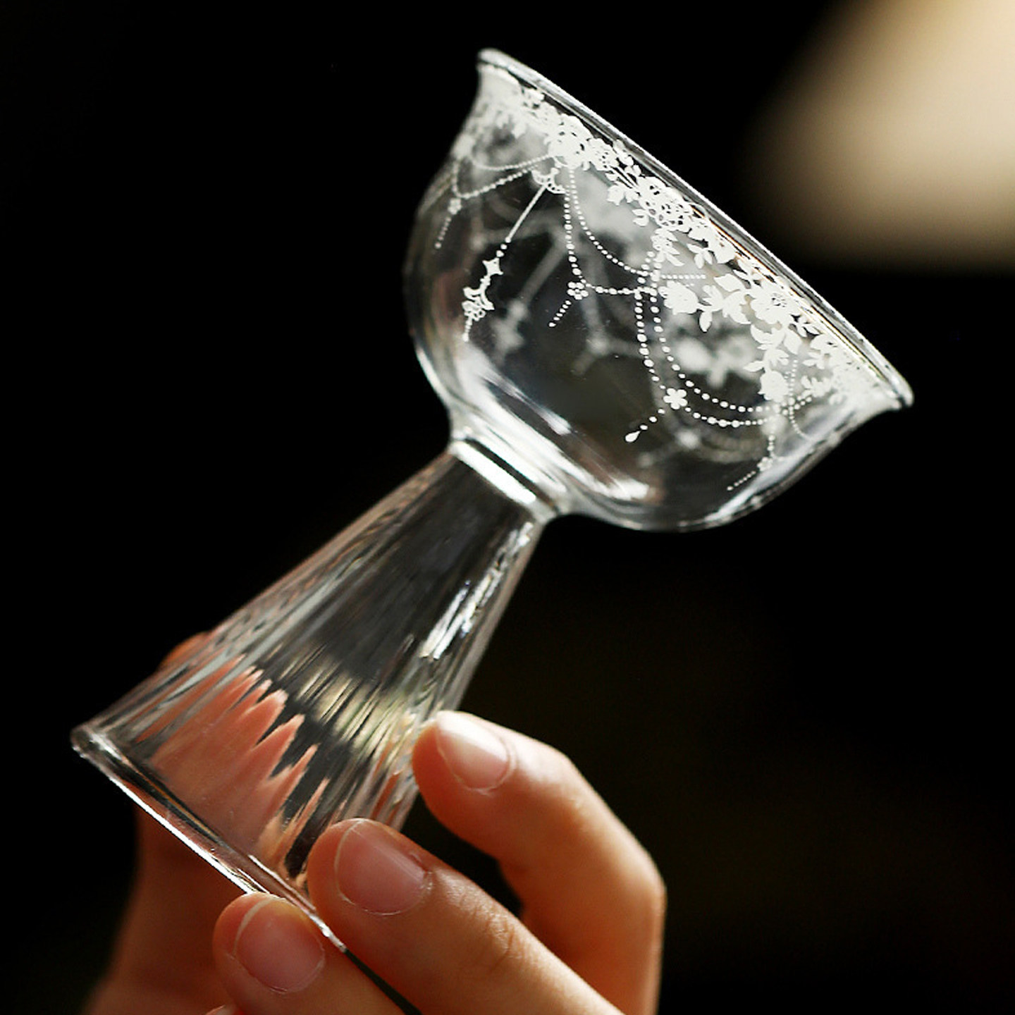 耐热玻璃高足白酒杯家用新款高档高硼硅茶杯个人品茗杯轻奢主人杯,餐饮具,鸡尾酒杯,淘宝优惠券,粉丝福利购,淘宝优惠卷