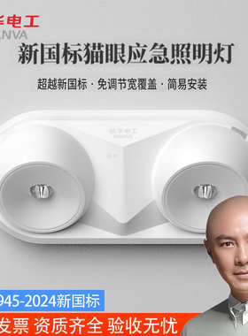 敏华新国标GB17945-2024集电集控消防应急灯照明灯36v疏散指示灯