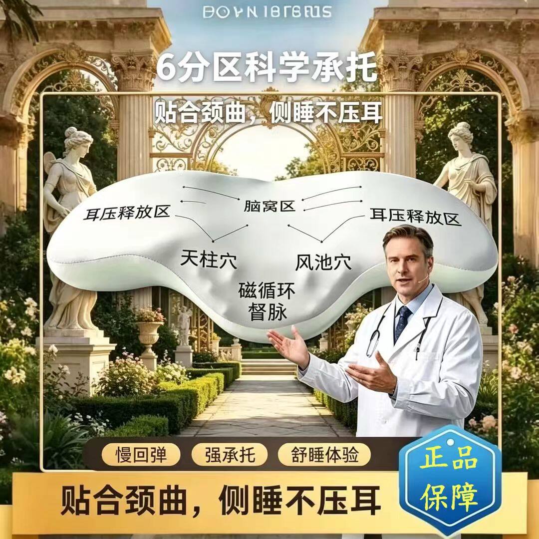 量子承托护颈记忆枕家用助睡眠