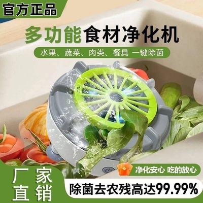 旋转果蔬清洗机多功能食材净化机