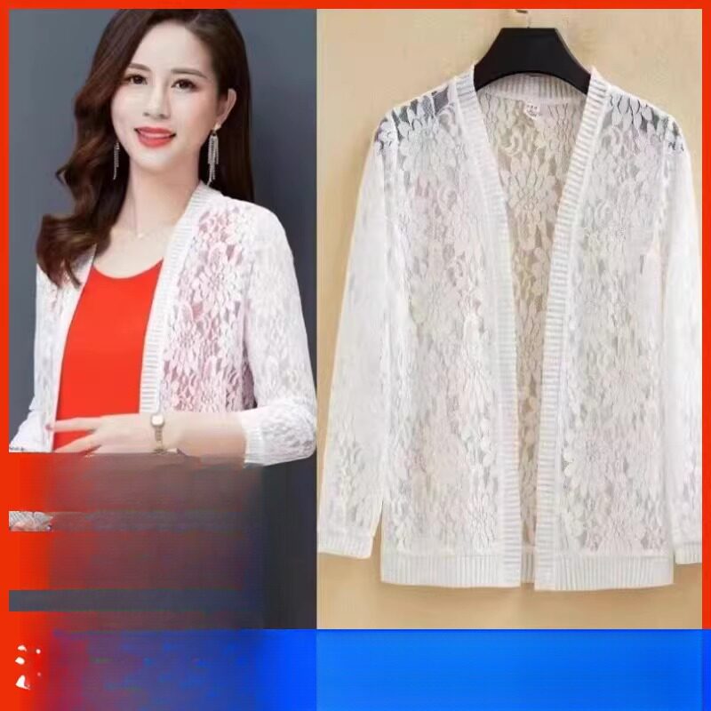 夏季蕾丝小披肩短款薄外套女配