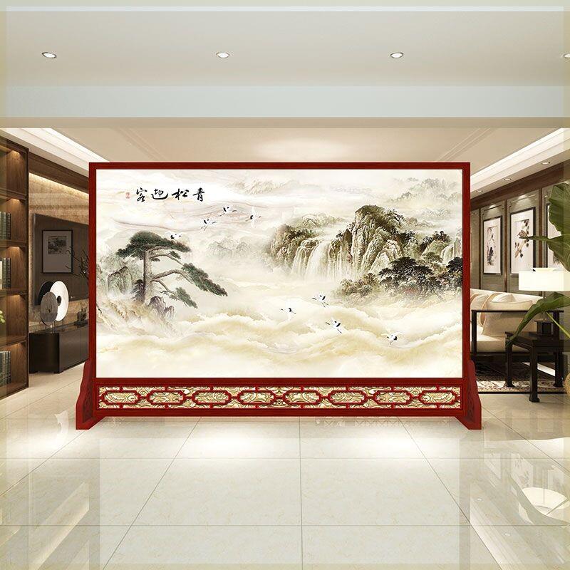 屏风饭店专用新中式隔断屏风办公室公司餐饮酒店大厅入户客厅现代