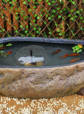庭院花园大鱼池流水小喷泉阳台水池景观户外布置落地摆件装饰造景