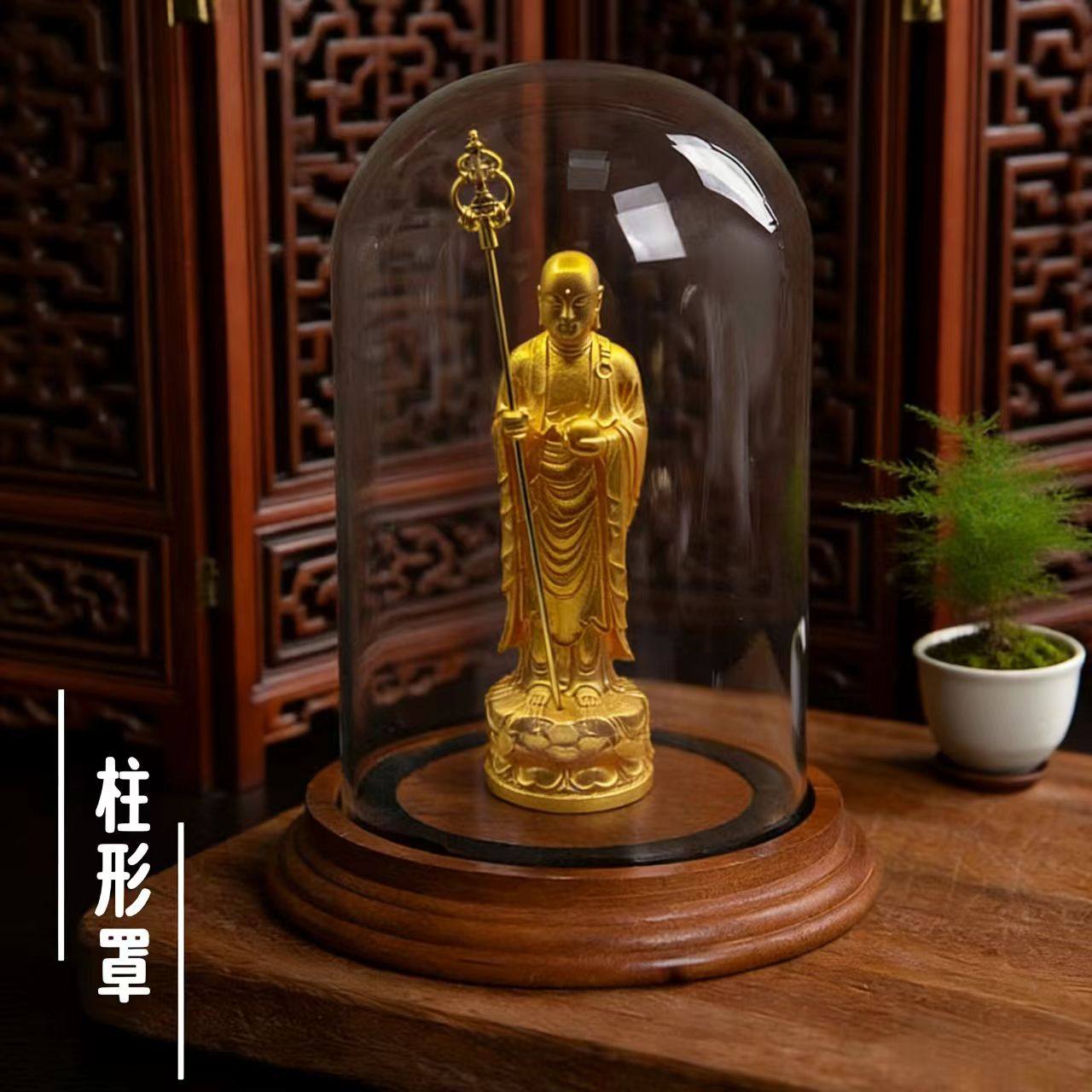 精品大愿地藏金身佛像居家佛堂供奉九华山地藏王菩萨车摆件结缘