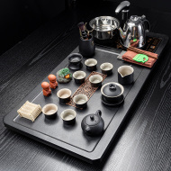 bàn trà điện Hộ gia đình hoàn toàn tự động tất cả trong một bàn trà ấm đun nước khay trà ấm trà đạo bàn trà trà biển Kungfu bộ trà bàn trà điện giá rẻ bếp điện bàn trà