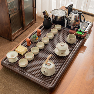 仿电木家用整套全自动烧水壶一体茶盘办公室泡茶茶台 功夫茶具套装