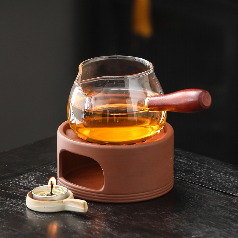 紫砂蜡烛煮茶炉套装温茶炉底座明火烤橘子炉热茶暖茶加热炉温茶器