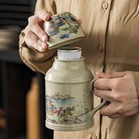 汝窑泡茶壶陶瓷泡茶杯家用围炉冰茶闷泡壶单壶茶杯小暖瓶马克杯子