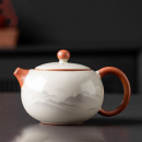 汝窑米黄西施壶陶瓷小茶壶泡茶喝茶家用茶水壶单壶泡茶器功夫茶具