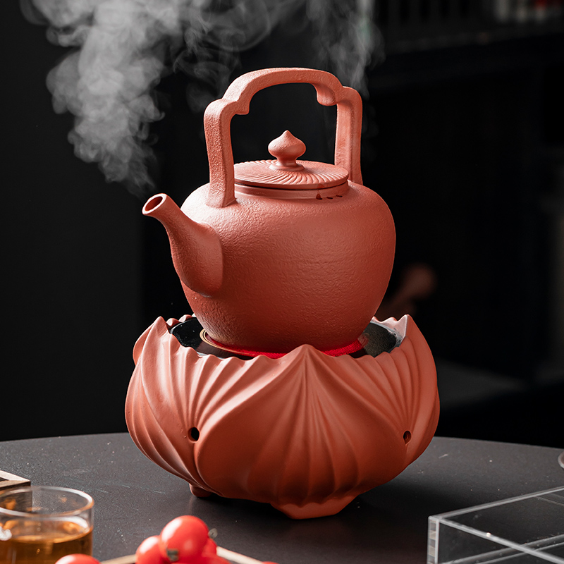 家用紫砂电陶炉围炉煮茶大小容量茶钵盅泡茶壶侧把罐罐茶壶整套