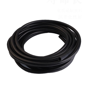 黑色硅胶软管橡胶管耐高温圆形水管弹力抗老化家用绝缘胶管加厚