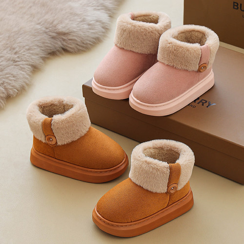 女童冬季毛绒保暖棉鞋超暖